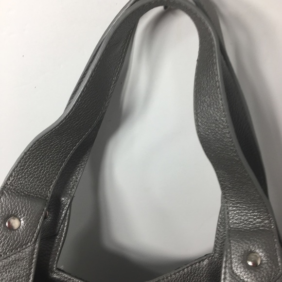 Chi by Carlos Falchi Leather Metallic Bag - Picture 6 of 16